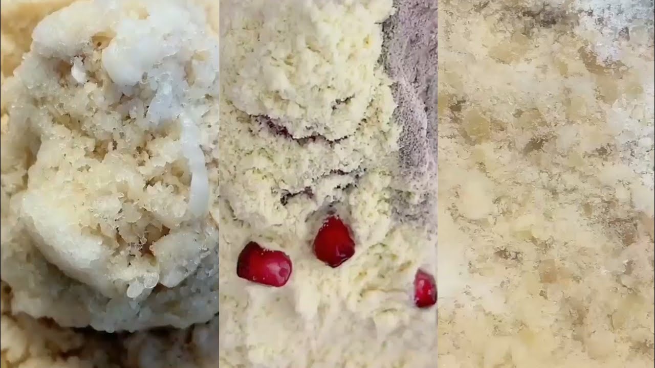 ASMR YY SHAVED ICE AND SOFT ICE WITH POWDER MILK EATING