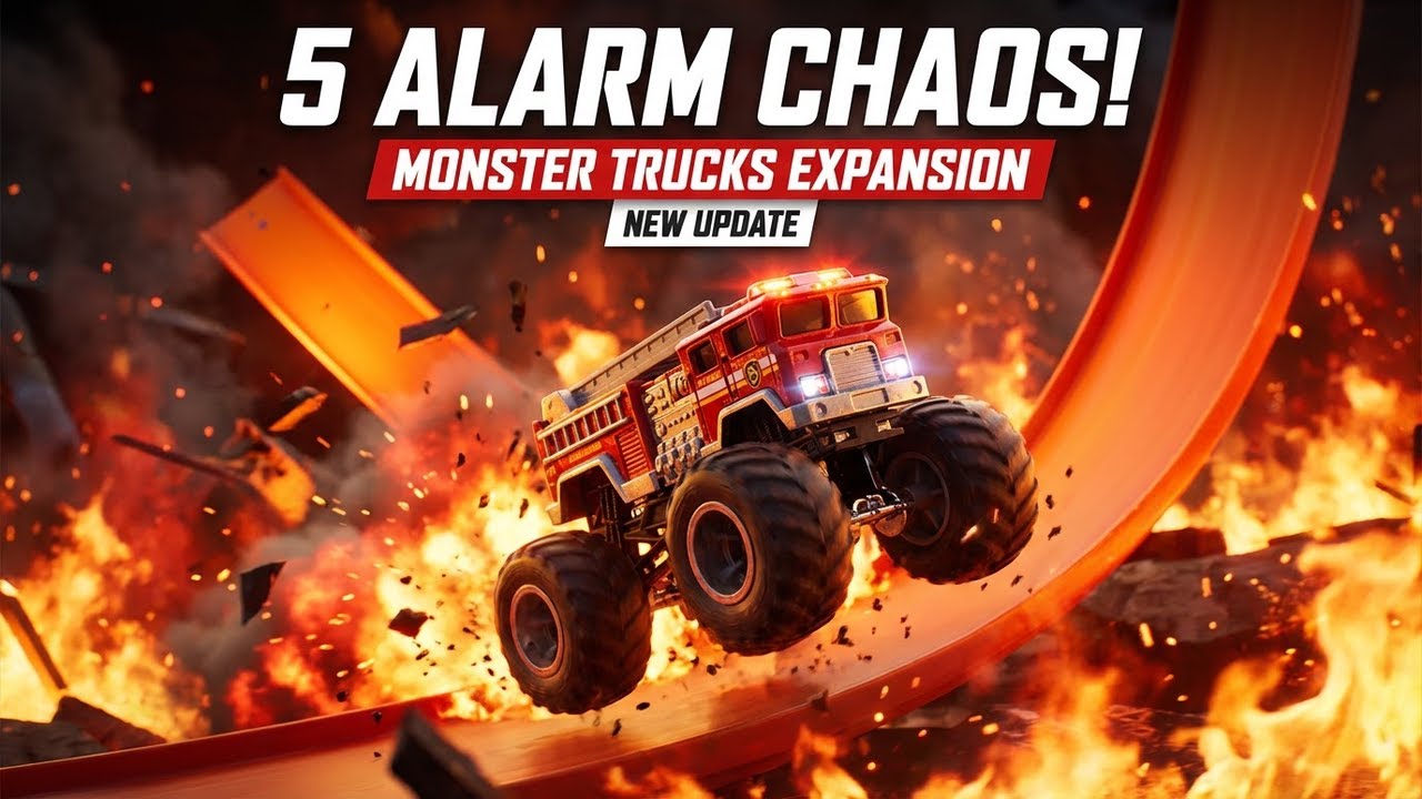 5 Alarm Hot Wheels Unleashed Monster Trucks Expansion Pack
