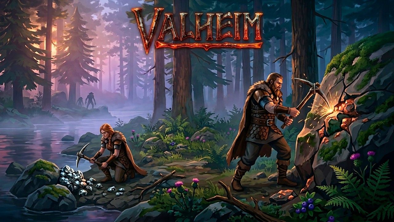 Чоловік, дружина і 10 способів померти у Valheim | Збираєм руду на переплавку у бронзові обладунки