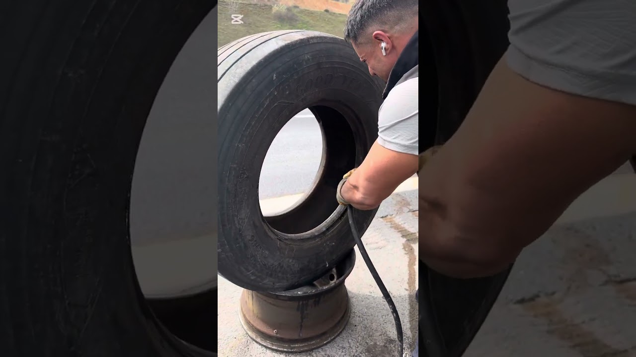 lastik tamiri dehşet videosu