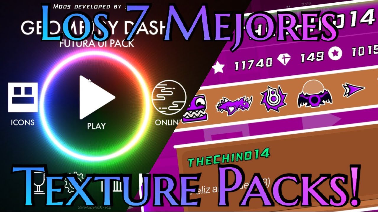 Los 7 mejores Texture packs de GD│ Thechino14