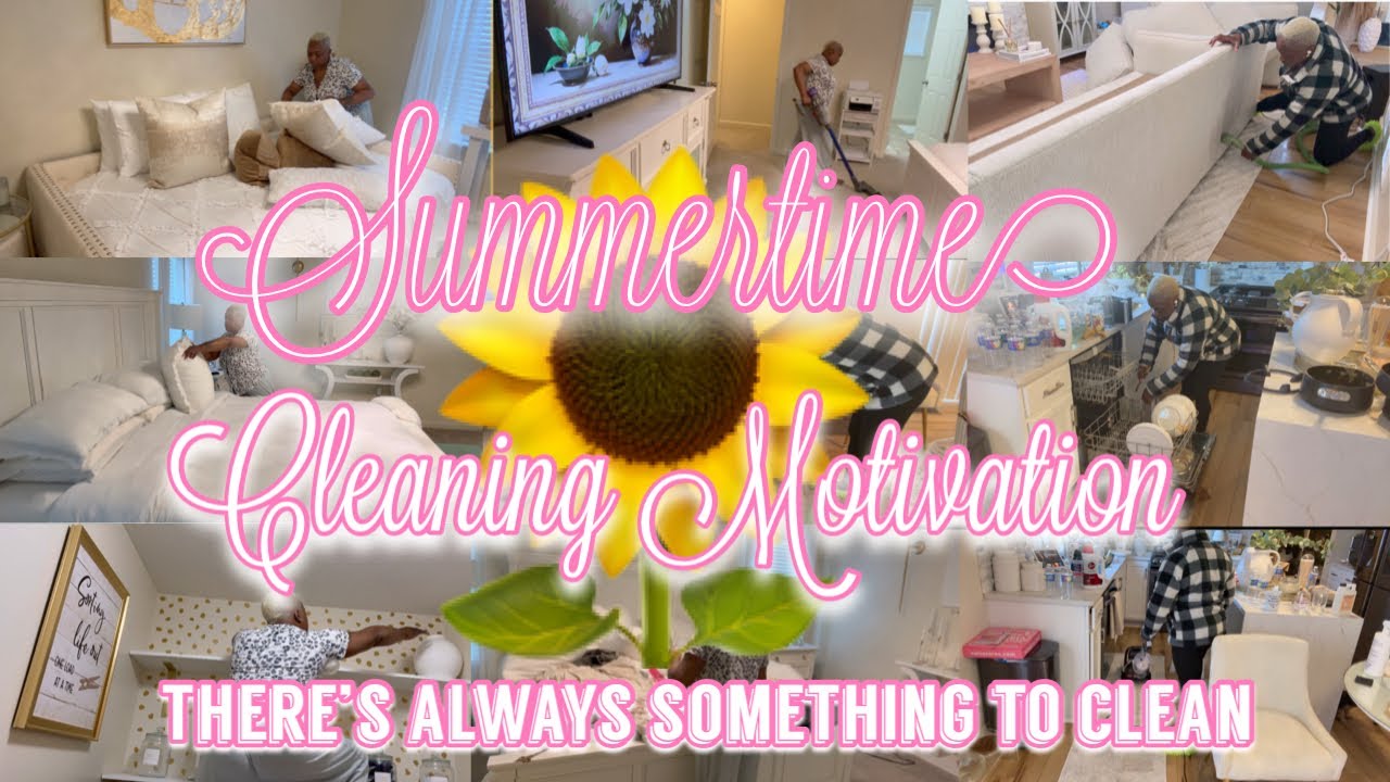 🌻New Summertime Cleaning Motivation|Clean #withme|Whole House Extreme Cleaning Motivation