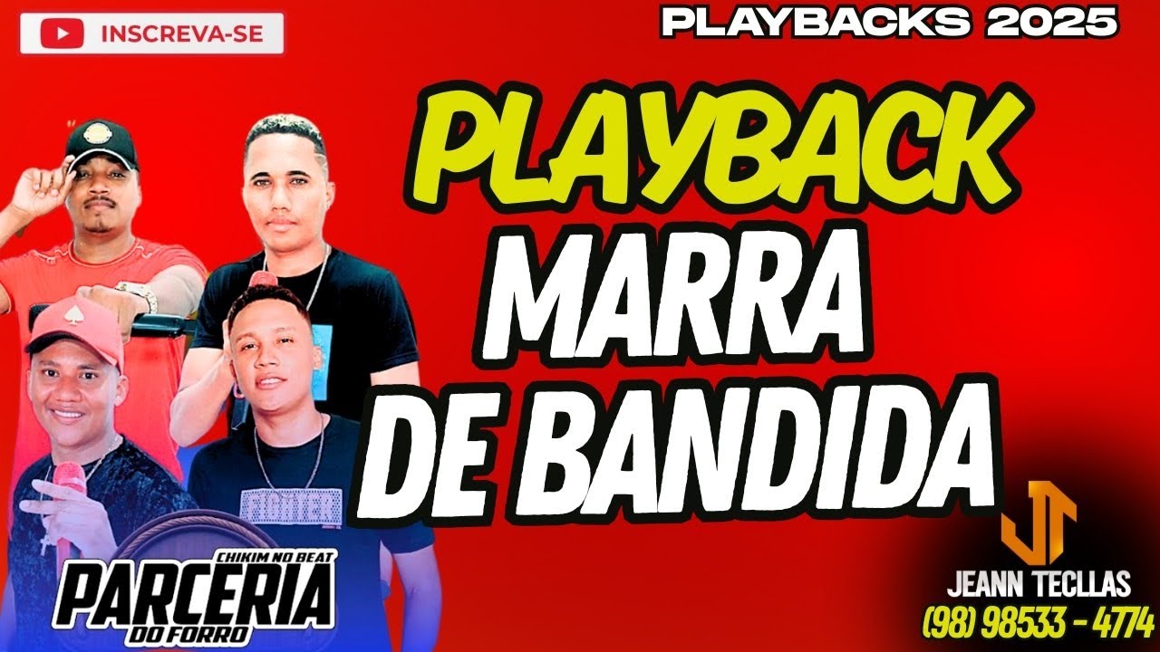 PLAYBACK MARRA DE BANDIDA - VERSÃO FORRÓ DO MARANHÃO - PARCERIA DO FORRÓ 🎹🔥 #karaoke #forro2025