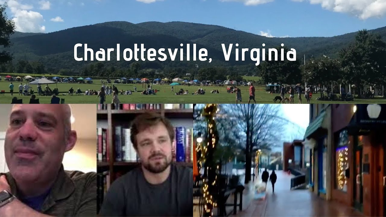 CHARLOTTESVILLE Video  | Interview Tour of Charlottesville DOWNTOWN MALL Hiking  WEGMANS (low