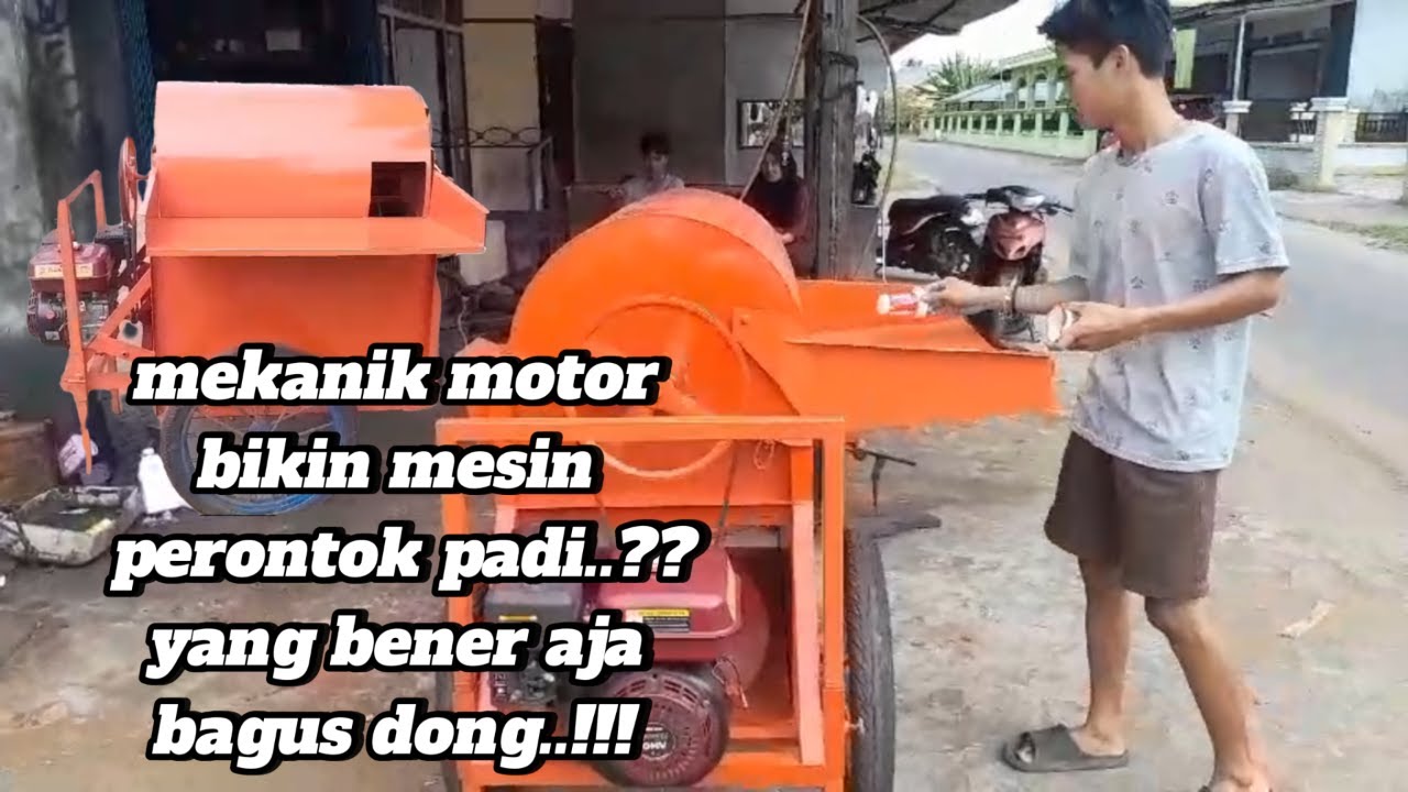 proses pembuatan mesin perontok padi..!!  dari awal sampai akhir