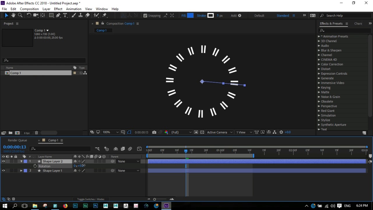 Motion Graphic  - After Effects tutorial | Circle Burst - Element #3