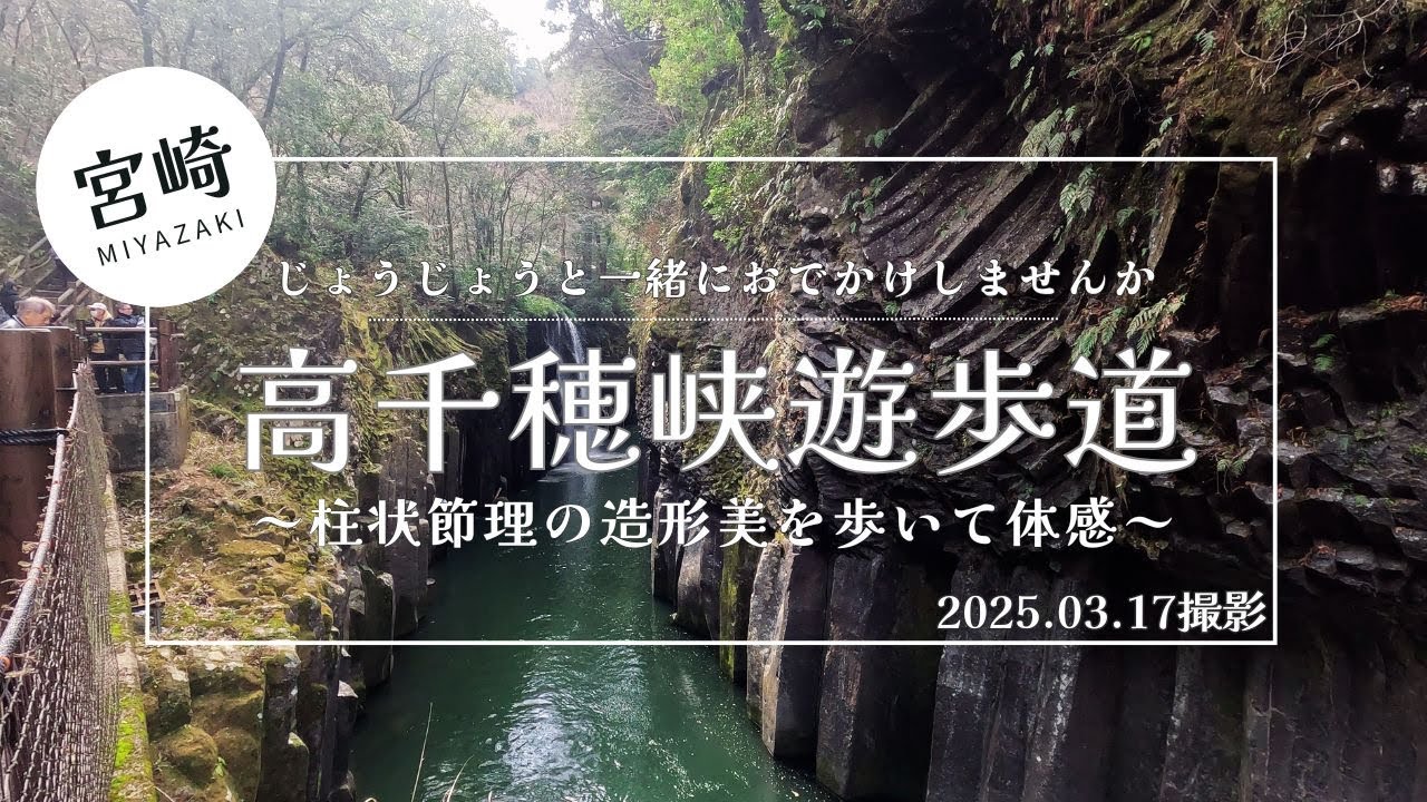 【宮崎】じょうじょうと一緒に高千穂峡で自然の神秘を感じながら遊歩道を歩きませんか