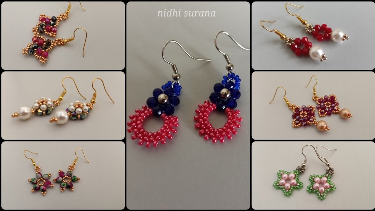 Super 7 Series/Spiderman Earring/Beaded Jewellery making at home/Aretes Tutorial diy