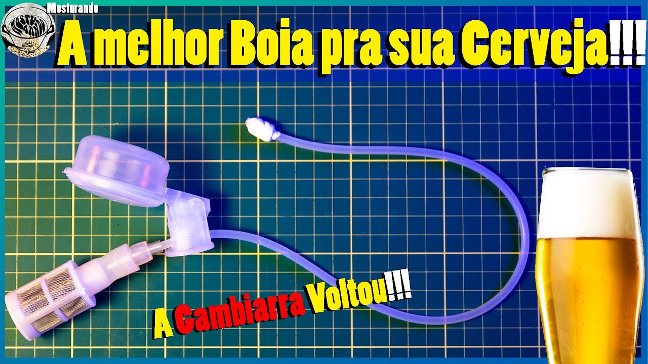 Boia pescadora com Filtro para Cerveja! A melhor! Post Mix e Fermentador - Mosturando Beerhacks!!!