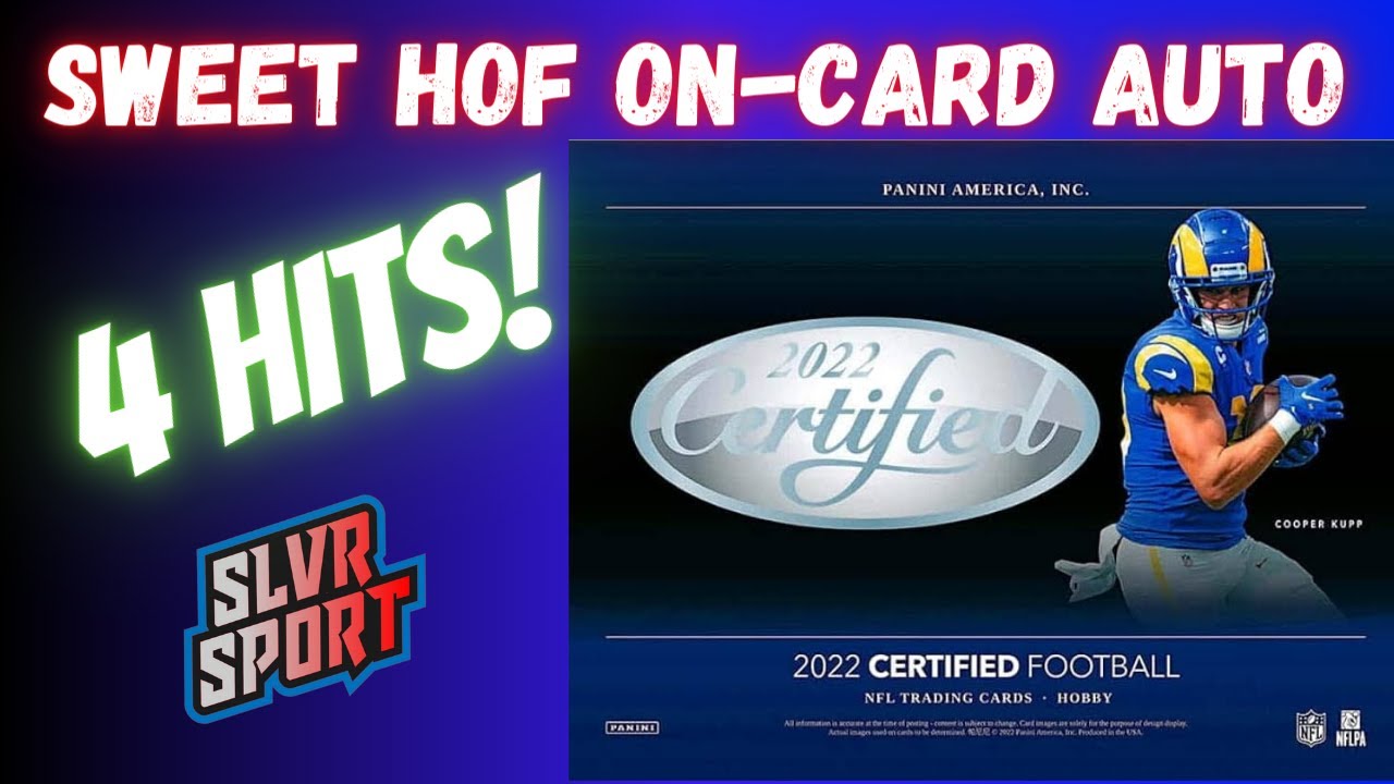 Sweet HOF On-Card Auto! - 2022 Panini Certified Football Hobby Box