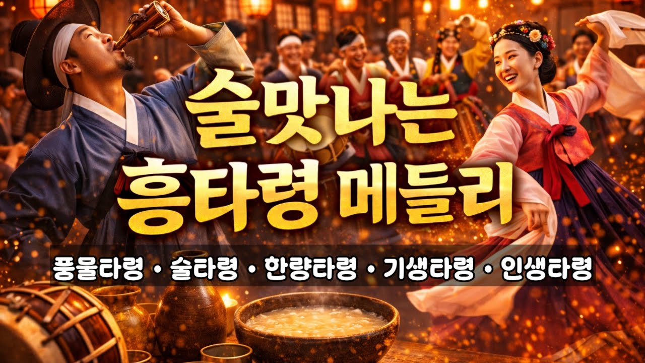 [술맛나는흥타령메들리] 신바람나는 흥타령 메들리 |#술맛나는흥타령메들리#흥타령#전통트롯#민요#사물놀이#풍물놀이#국악#풍물타령#술타령#한량타령#기생타령#인생타령#전통음악#흥폭발