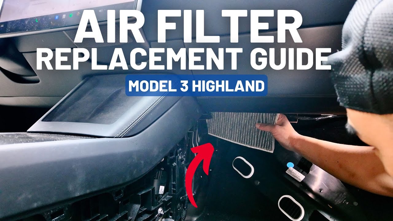 How to DIY Replace Model 3 Highland Refresh 2024/2025 Cabin Air Filter