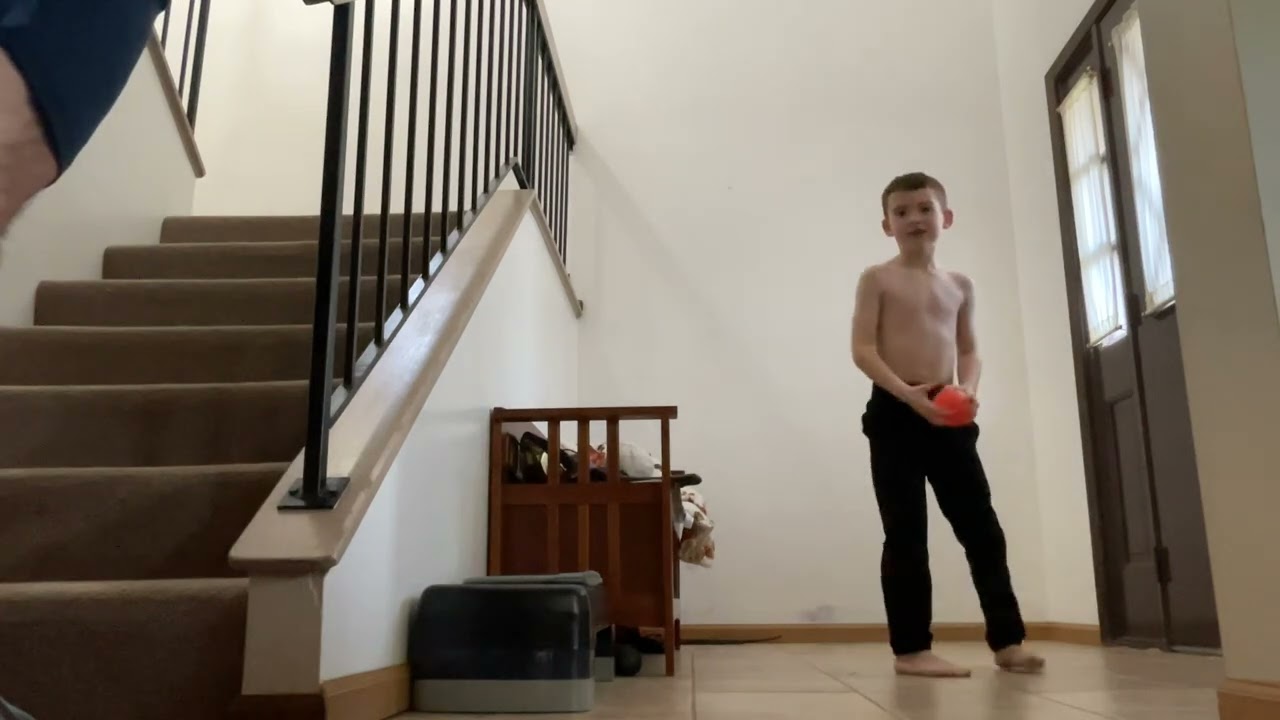When my monkey throws a ball!