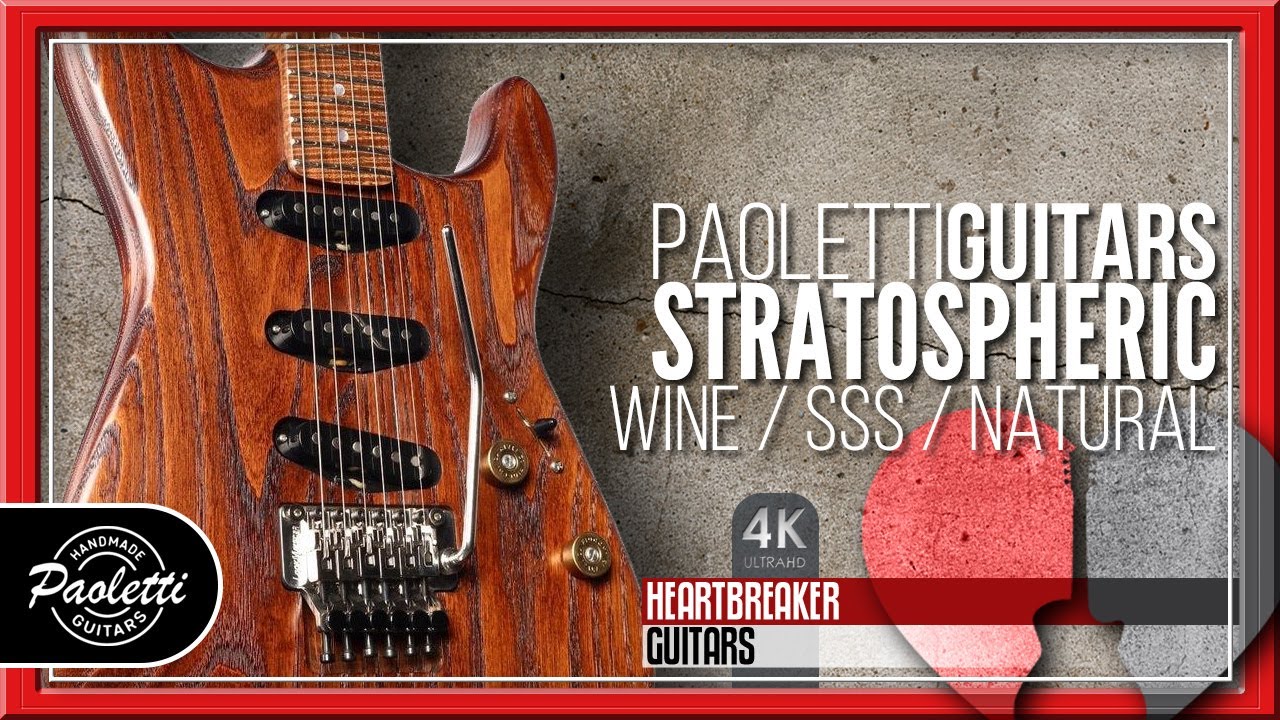 The Stratospheric Wine SSS from Paoletti Guitars - Natural Finish BEAUTY! | 4k Video