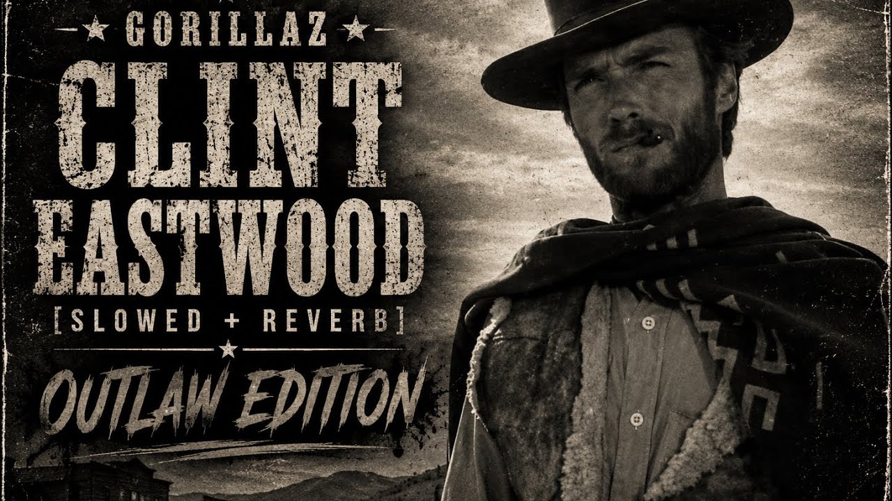 Gorillaz - Clint Eastwood (Slowed+Reverb) Western Shootout! #gorillaz #slowedandreverb #music