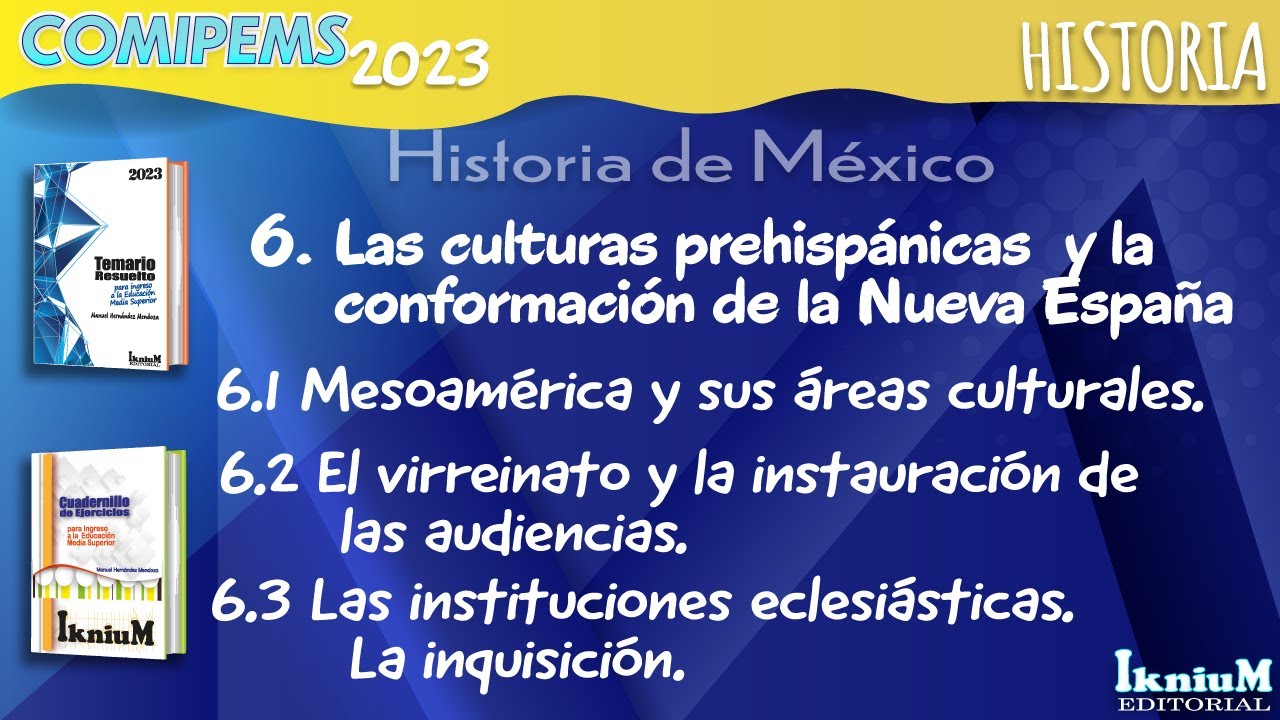 Mesoamérica y sus áreas culturales, el virreinato y las instituciones eclesiásticas (inquisición)