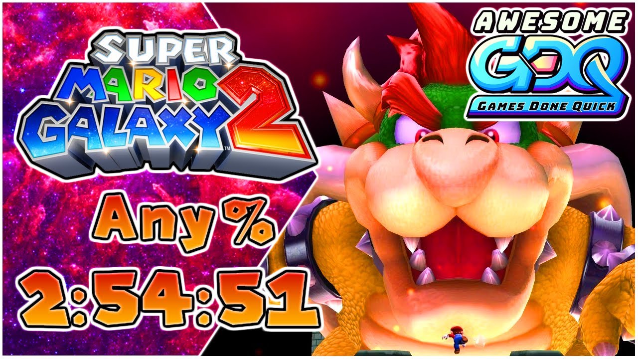 FIRST GDQ MARIO WR IN OVER A DECADE | Super Mario Galaxy 2 Any% Speedrun in 2:54:51