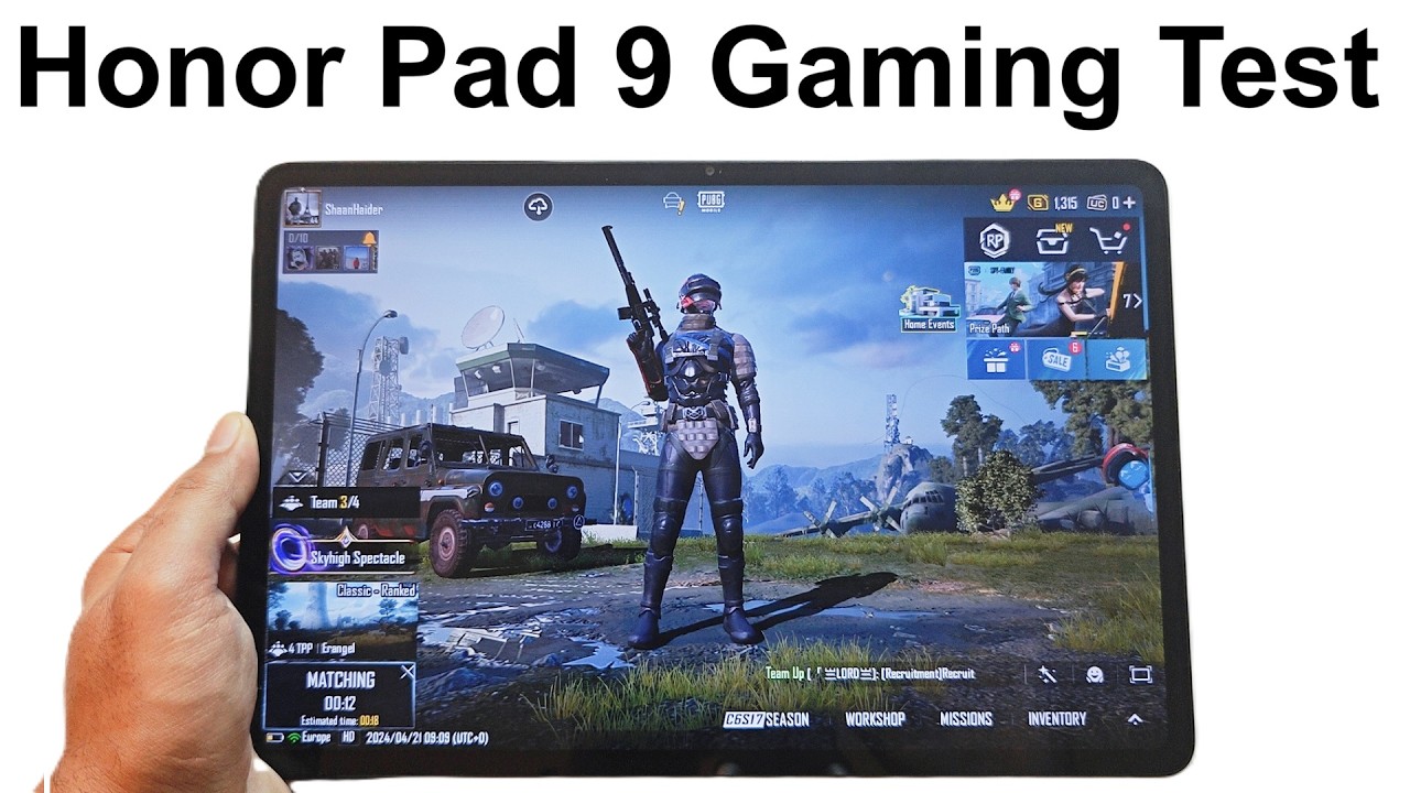 Honor Pad 9 - Gaming Test (PUBG Mobile, Call of Duty, Injustice 2, Asphalt 9)