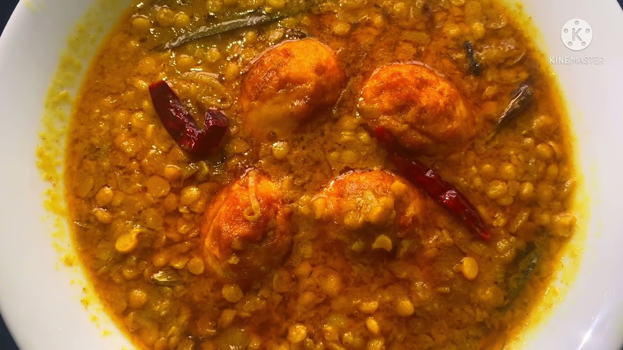 Egg with gram recipe!! Buter dal Dem!! Created by nishi