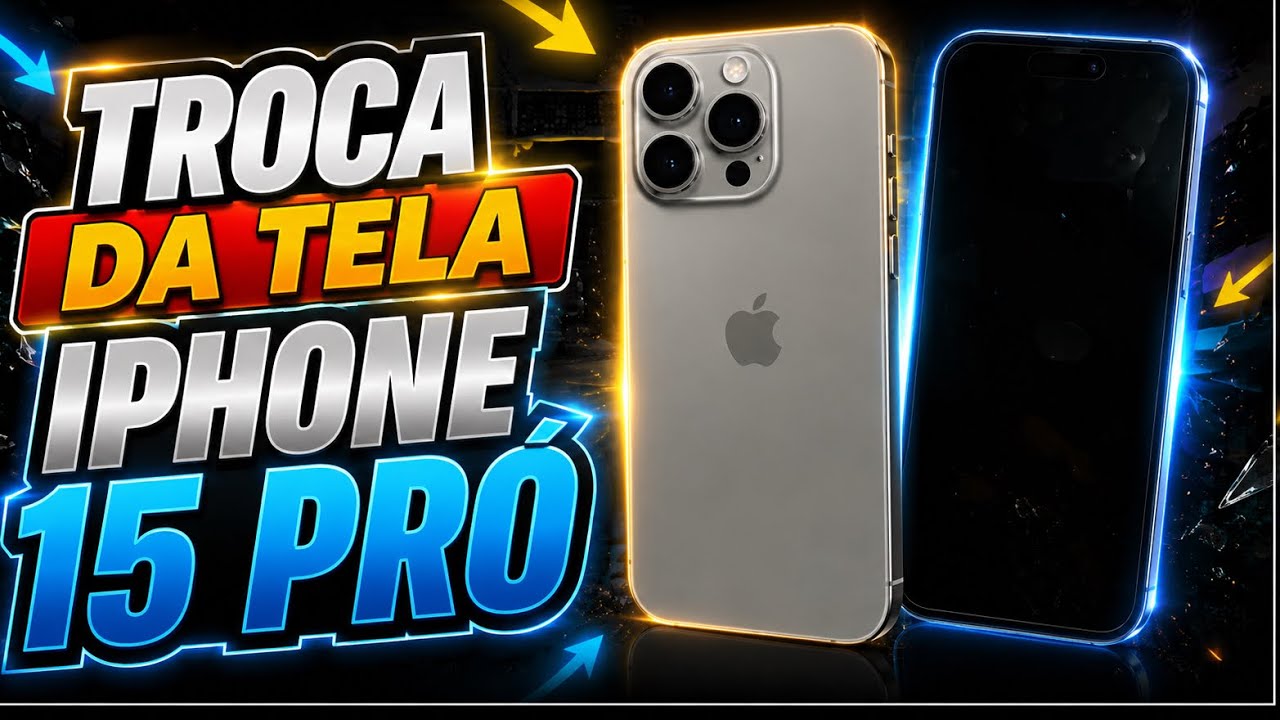 Como Trocar Tela Frontal do iPhone 15 Pró 👈