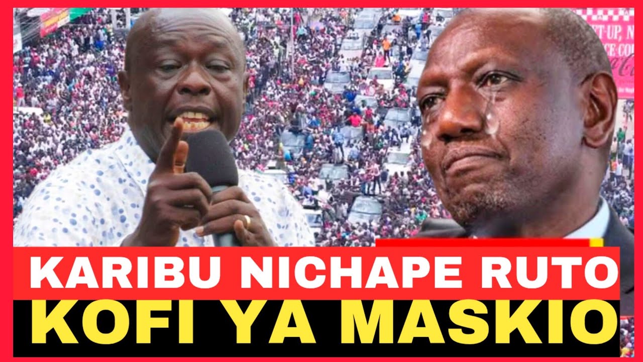 KARIBU NICHAPE RUTO  KOFI YA MASKIO!!GACHAGUA REVEALED 