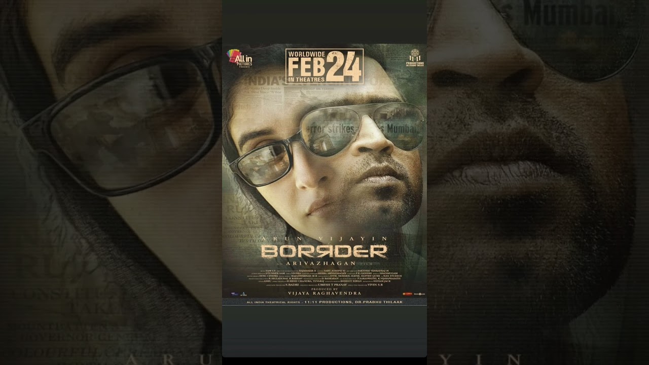 actor Arun Vijay next movie BORRDER releasing on next week #shorts