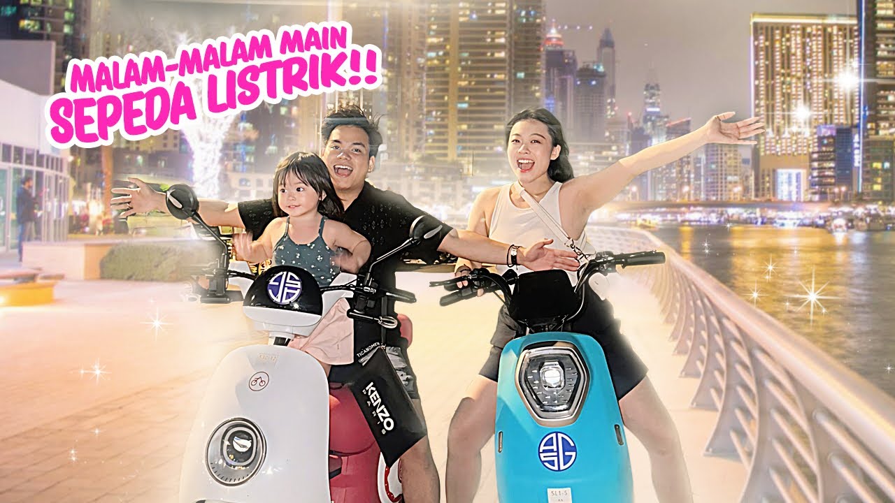 YUKA-CHAN MALAM-MALAM MAIN SEPEDA LISTRIK! | vlog