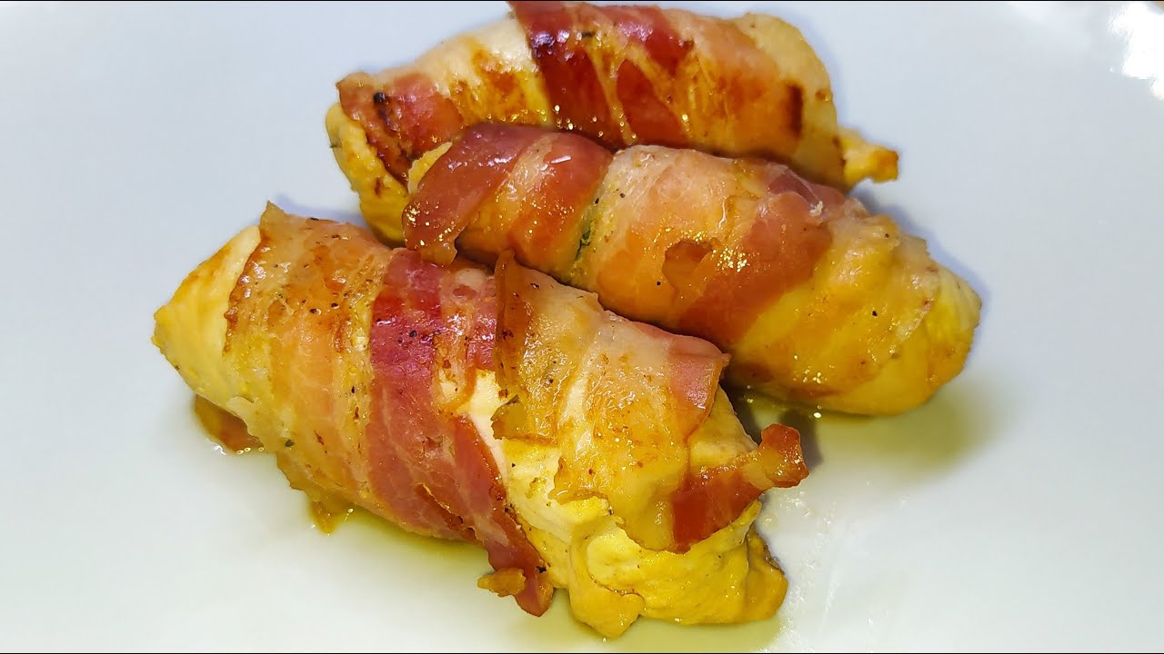 Involtini di pollo con erbe aromatiche e pancetta