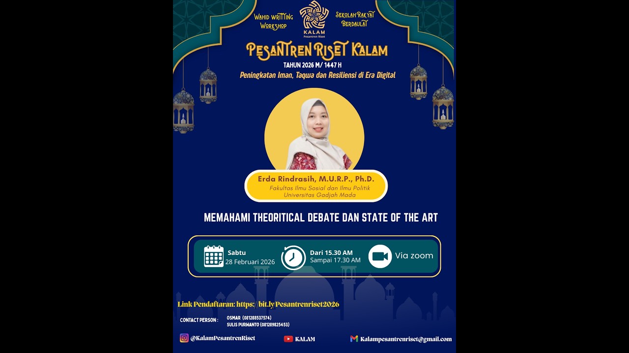 Erda Rindrasih, M.U.R.P., Ph.D. _Memahami Theoritical Debate dan State of The Art