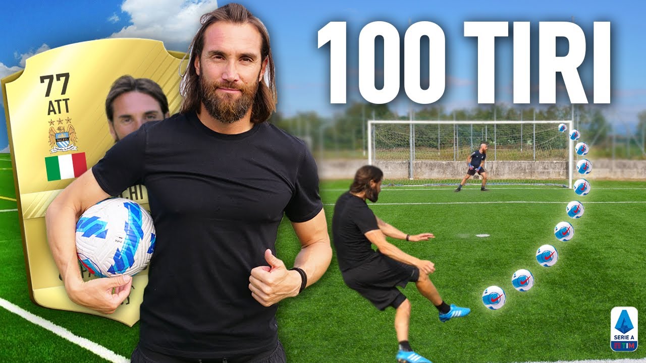 🎯⚽️ 100 TIRI CHALLENGE: ROLANDO BIANCHI ( SERIE A) | Quanti Goal Segnerà su 100 tiri?