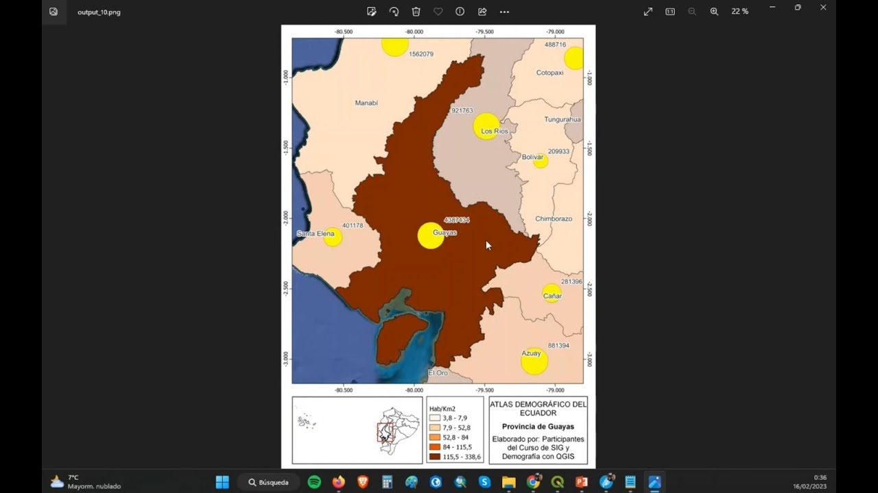 La herramienta ATLAS en QGIS aplicada a datos demográficos