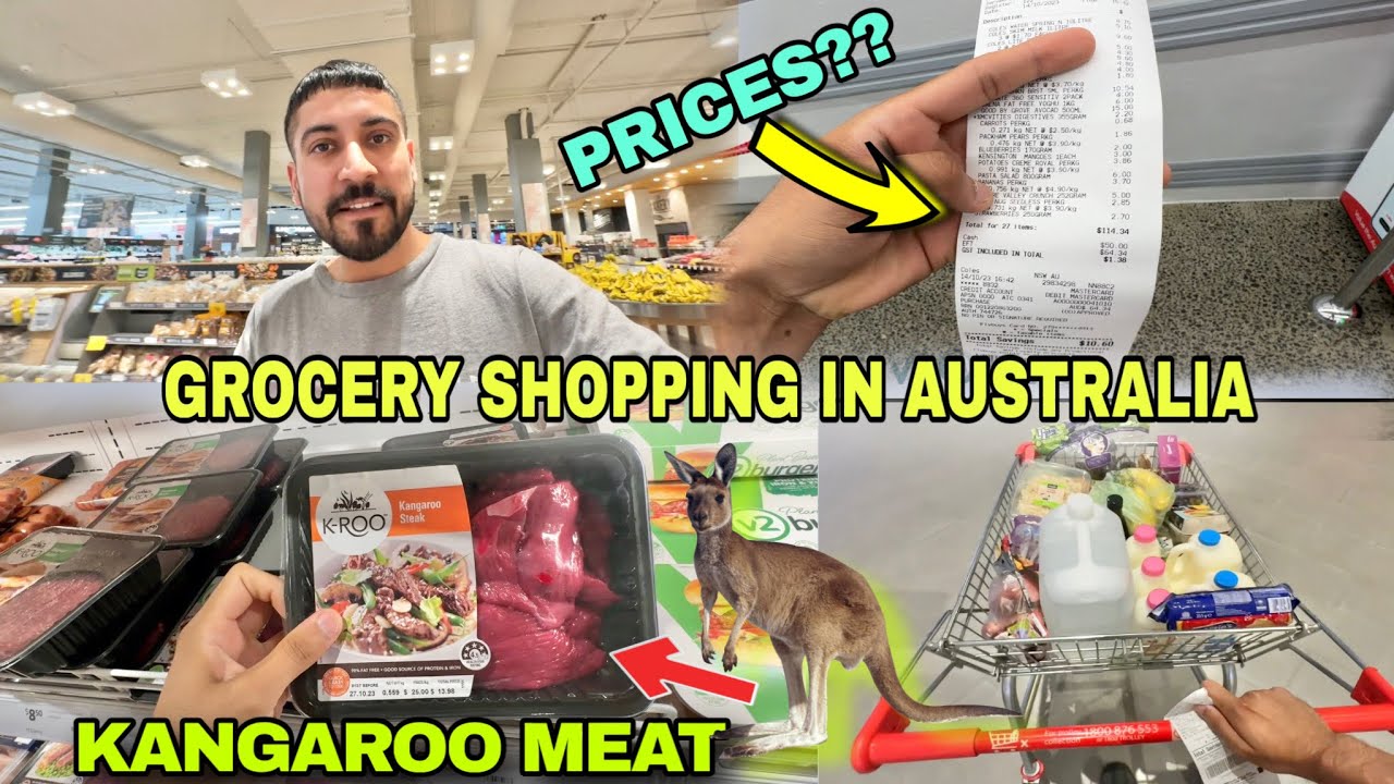 Grocery Shopping in Australia | KANGAROO MEAT 🦘Prices Explained