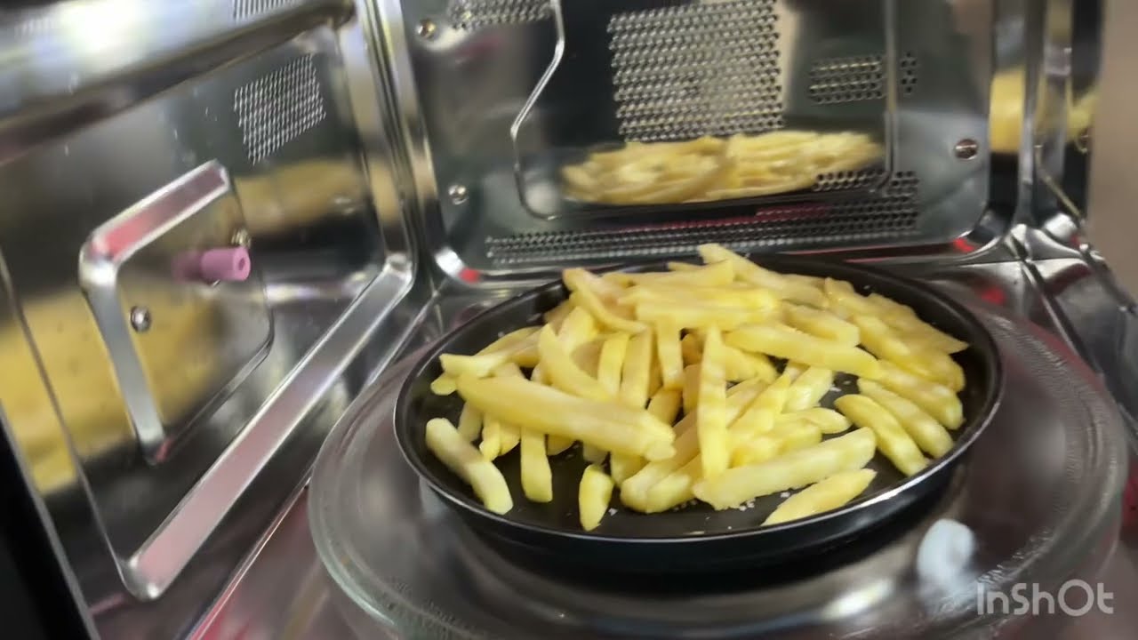 How to make french fries in Lg conventional microwave oven detailed recipe in description