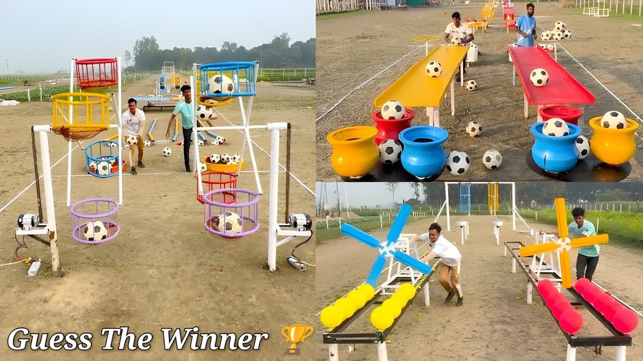 Watch Till End — Football vs Balloon Bursting  Contest 🔥| Guess The Winner 🤔/ Amazing Challenge