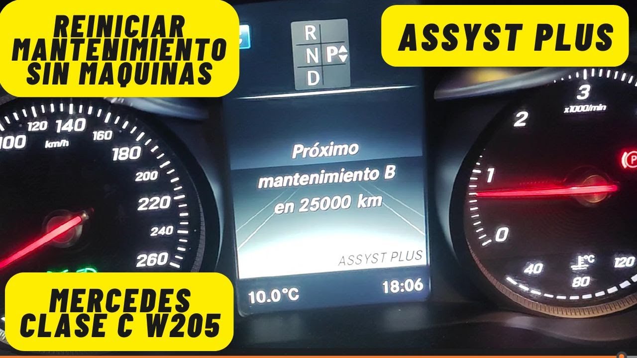 Reiniciar mantenimiento mercedes clase c w205