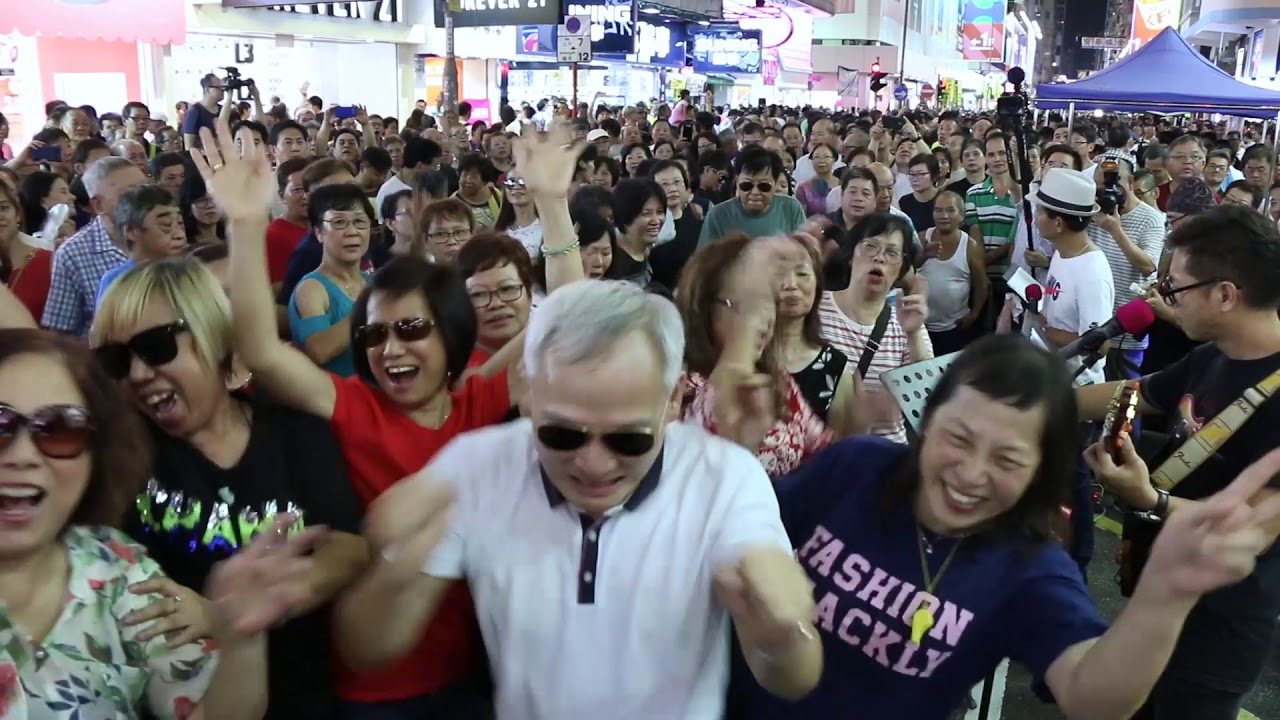 旺角街頭表演最後一夜 - 校歌 Reflections Of My Life+The young ones+Rhinestone Cowboy -- Ah Lam -- Sun L樂隊180729BN