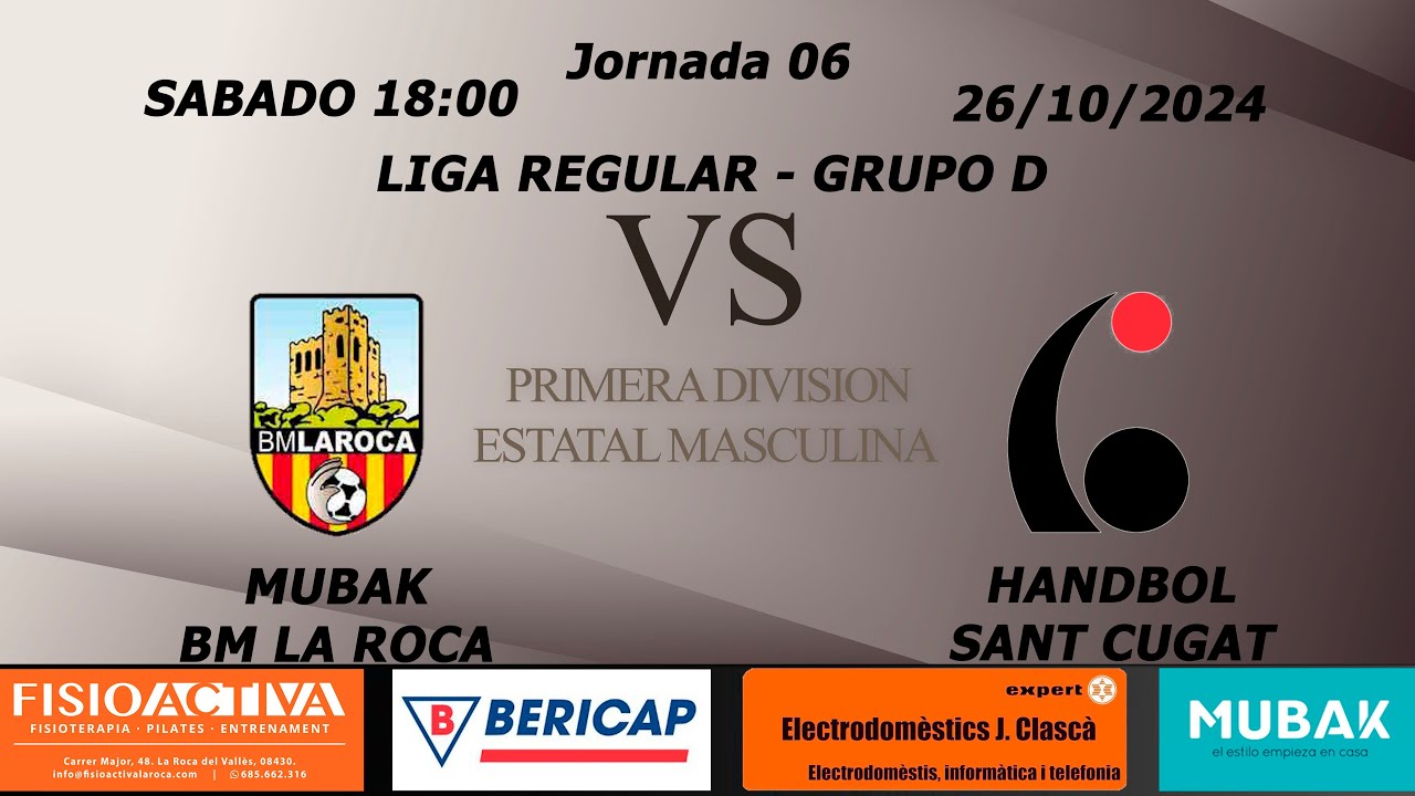 MUBAK BM LA ROCA vs HANDBOL SANT CUGAT