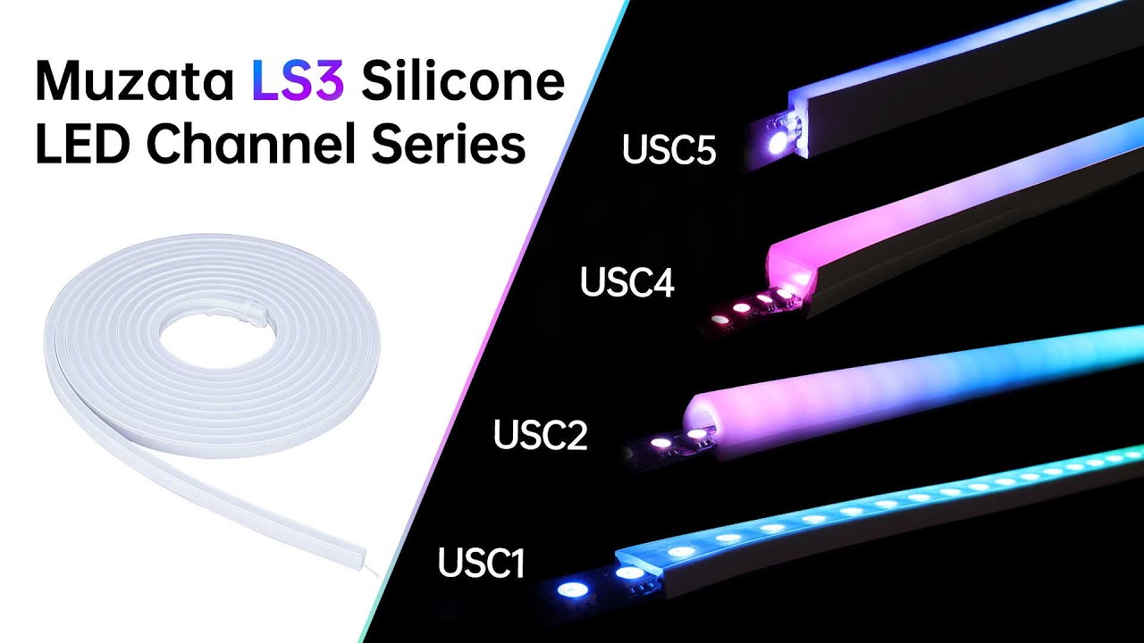 How to choose and install LED channel - Muzata silicone LED channel series installation Guide 2022
