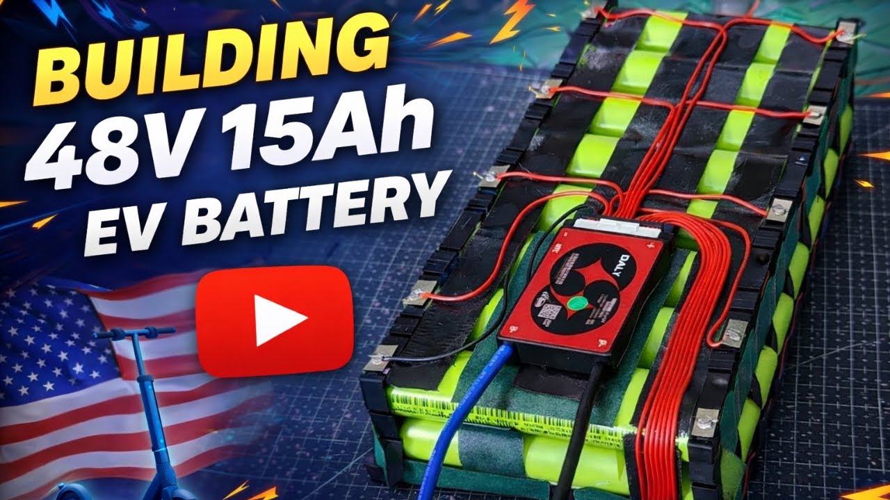 DIY 48V 15Ah Battery Pack for Electric Bike!