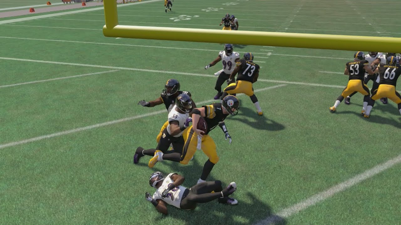 Can Big Ben Roethlisberger Escape Two Tackles and Then Throw a 99yd TD Pass? Madden 16 Gameplay