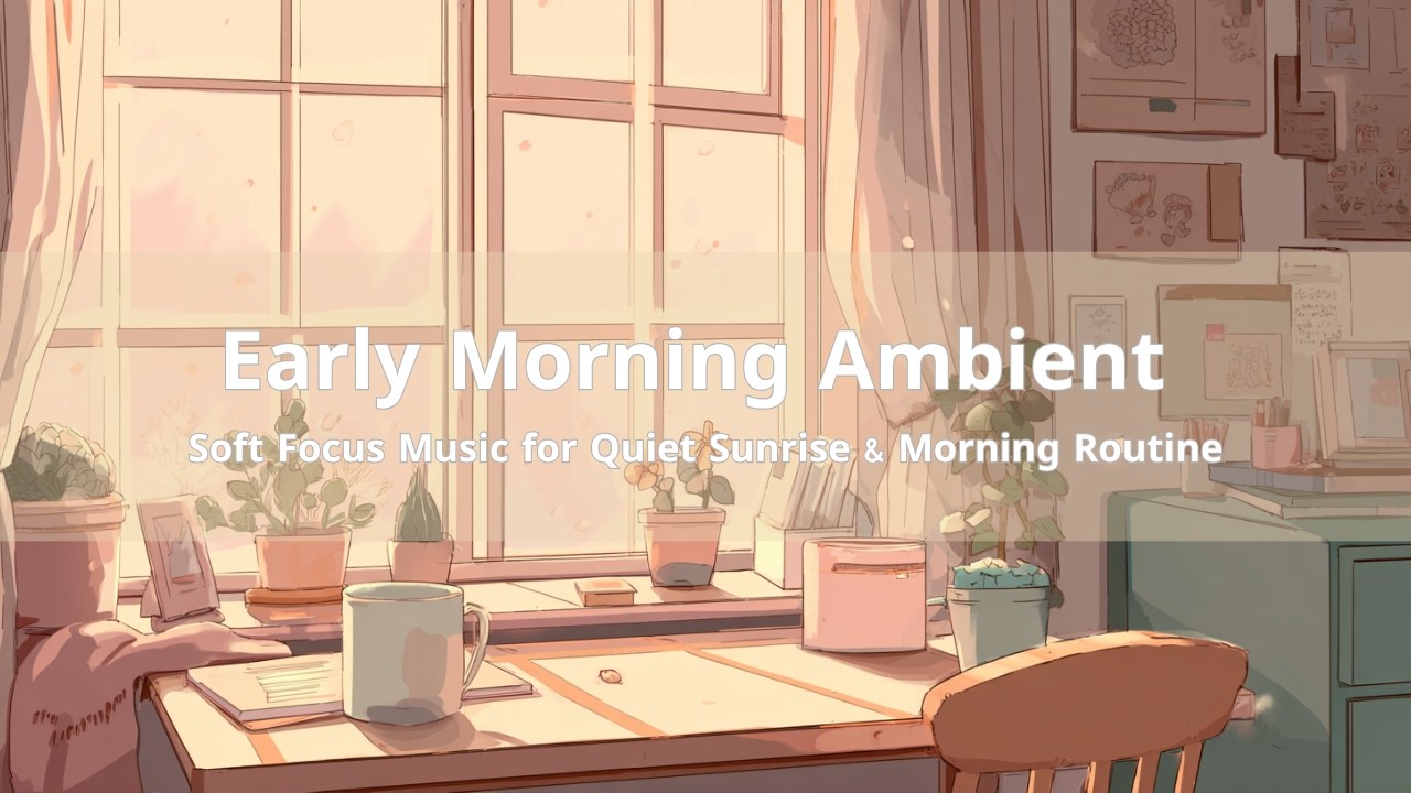 Early Morning Ambient☀️ Soft Focus Music for Quiet Sunrise & Morning Routine