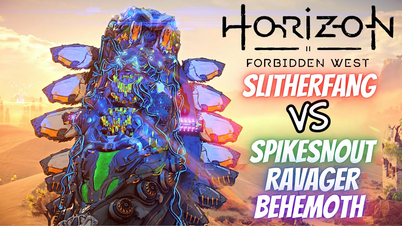 Horizon Forbidden West | Slitherfang Killing Spree - Behemoth/Apex Ravager/Spikesnout