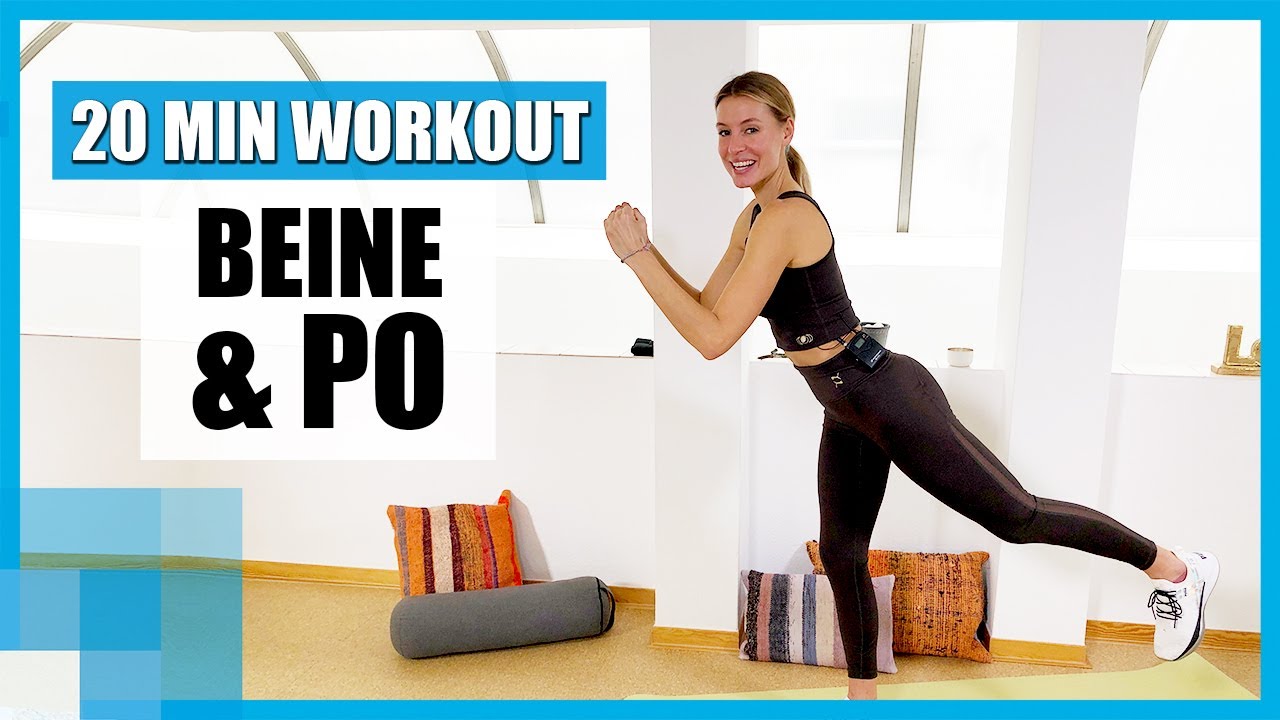 20 MIN: Home-Workout für Beine & Po | Bodyweight-Training mit Coach LeaLight  🌟