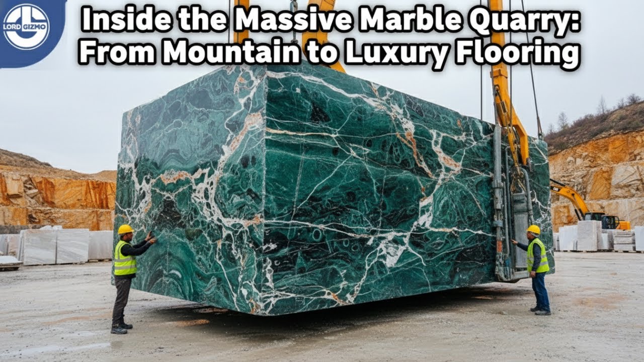 Inside the Massive Marble Quarry: From Mountain to Luxury Flooring