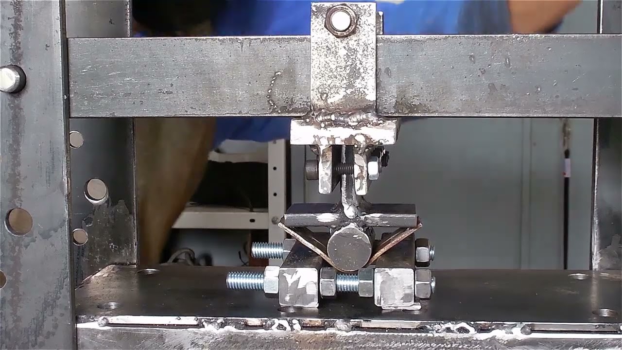 HNX1079 - Prensa caseira 10 toneladas (# 4). Gabarito para fabricar braçadeira.