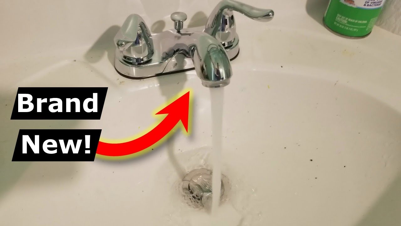 Replace Bathroom Faucet Quick, Easy, Cheap DIY On A Budget