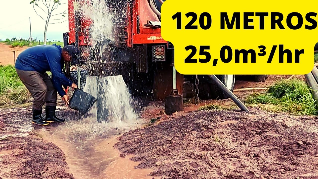 Perfuração poço artesiano 120mts. 25m³/hr #12