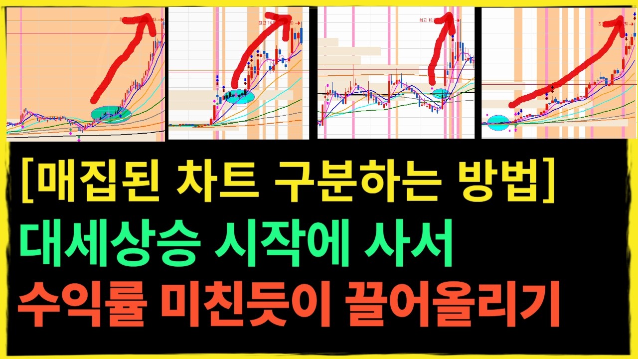 이렇게 하면 4배 오르는 주식 차트 찾을 수 있어요! 매집차트의 힘