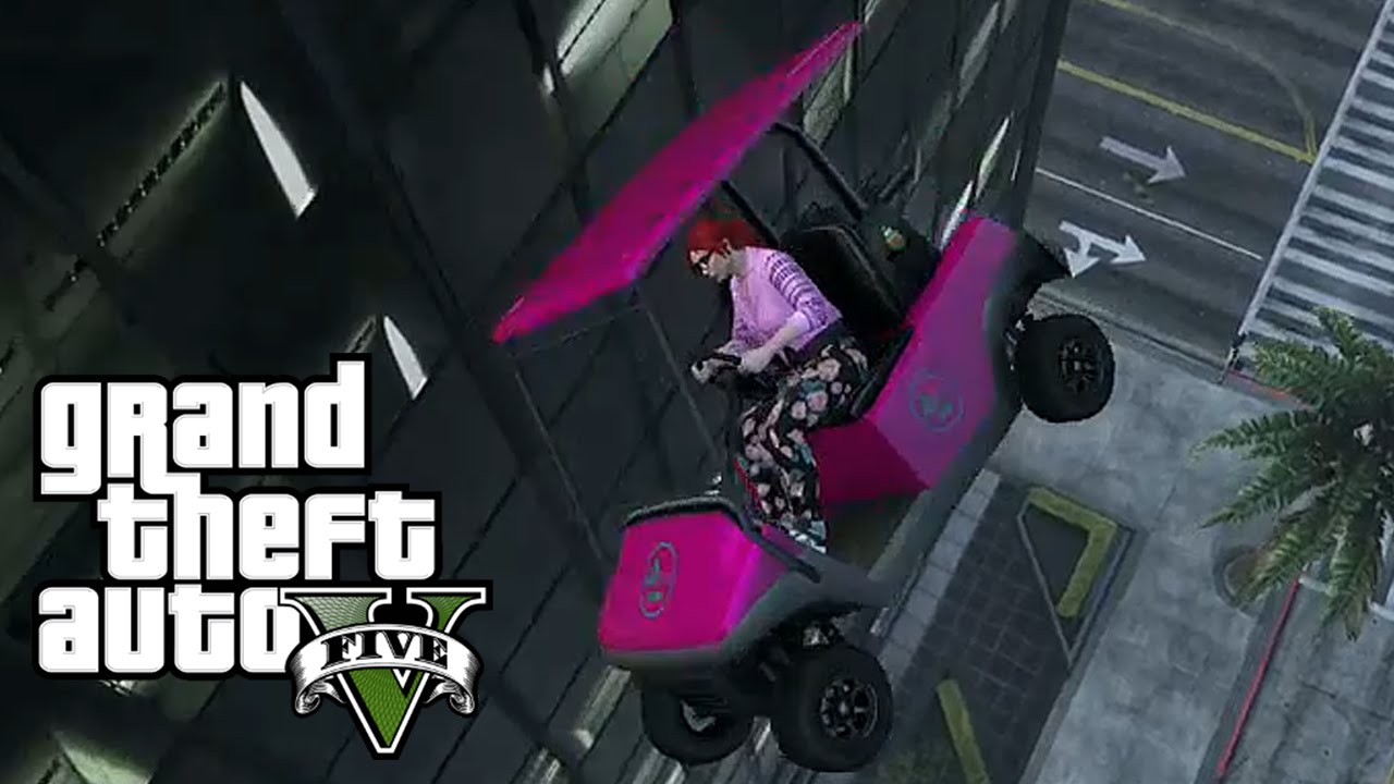 GOLF KART WALLRIDE! (GTA 5 Funny Moments)