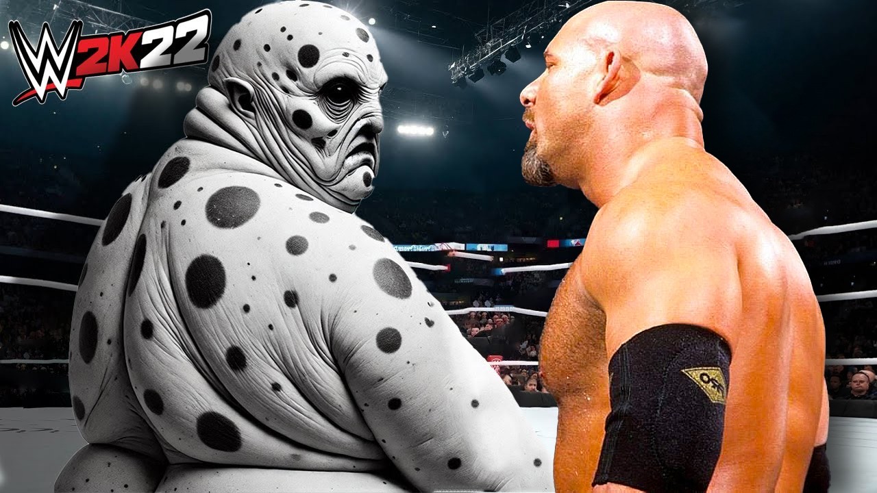 Goldberg vs. Voiceless Snipe (WWE 2K22)